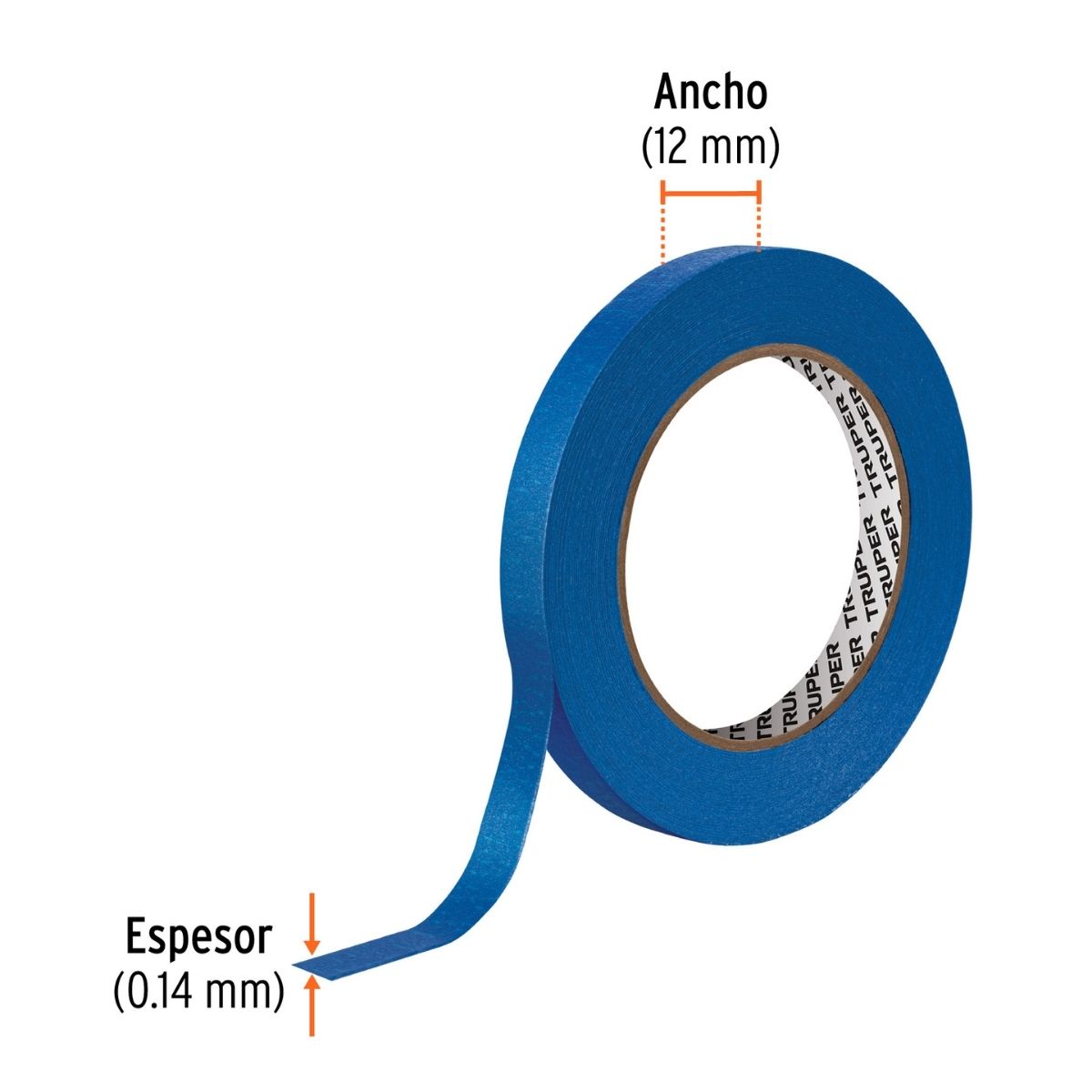 MASKING TAPE AZUL 1/2' TRUPER MSK-1/2A - 3
