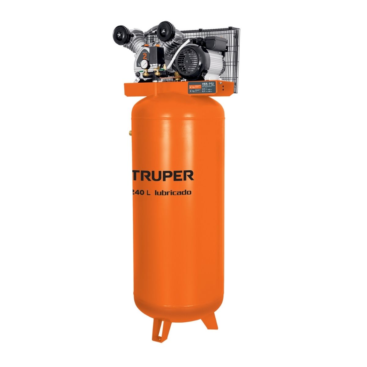 COMPRESORA VERTICAL 240L 4HP TRUPER COMP-240LVC - 1