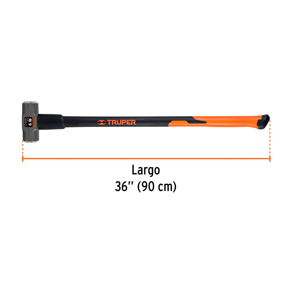 COMBA OCTAGONAL 6LB FIBRA TRUPER MD-6F - 3