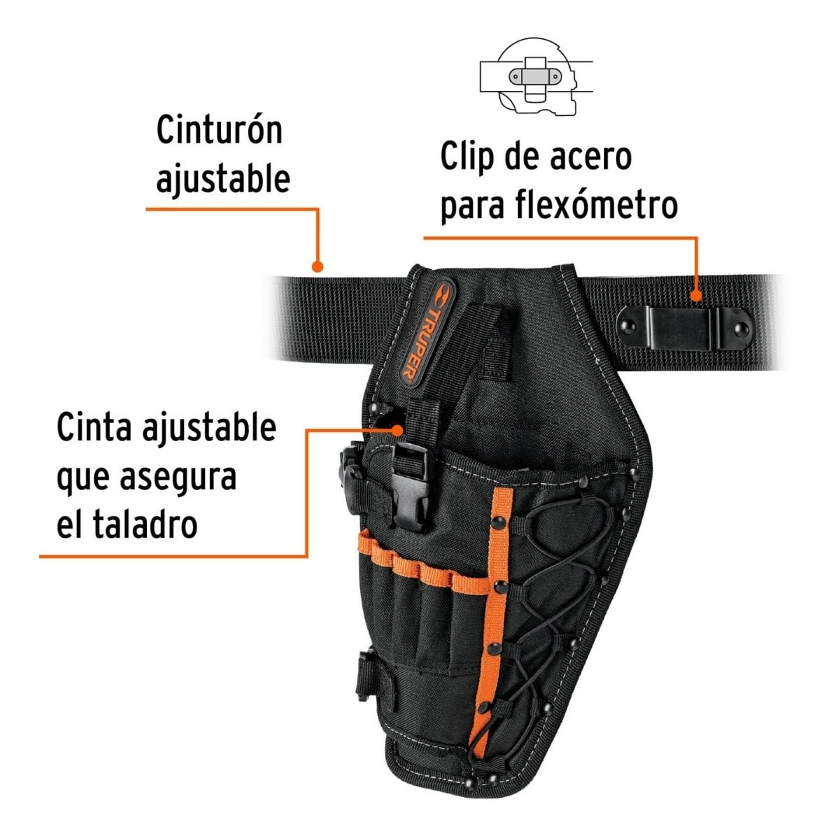 PORTA TALADRO 5 COMPARTIMENTOS TRUPER POT-5B - 3