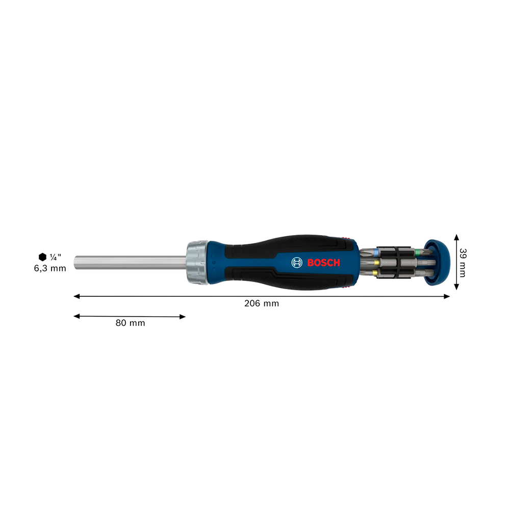 DESTORNILLADOR PUNTA RATCHET + 12 BITS - 5