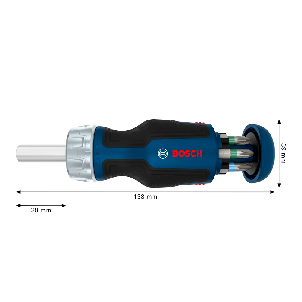 DESTORNILLADOR CORTO PUNTA RATCHET + 6 BITS - 5