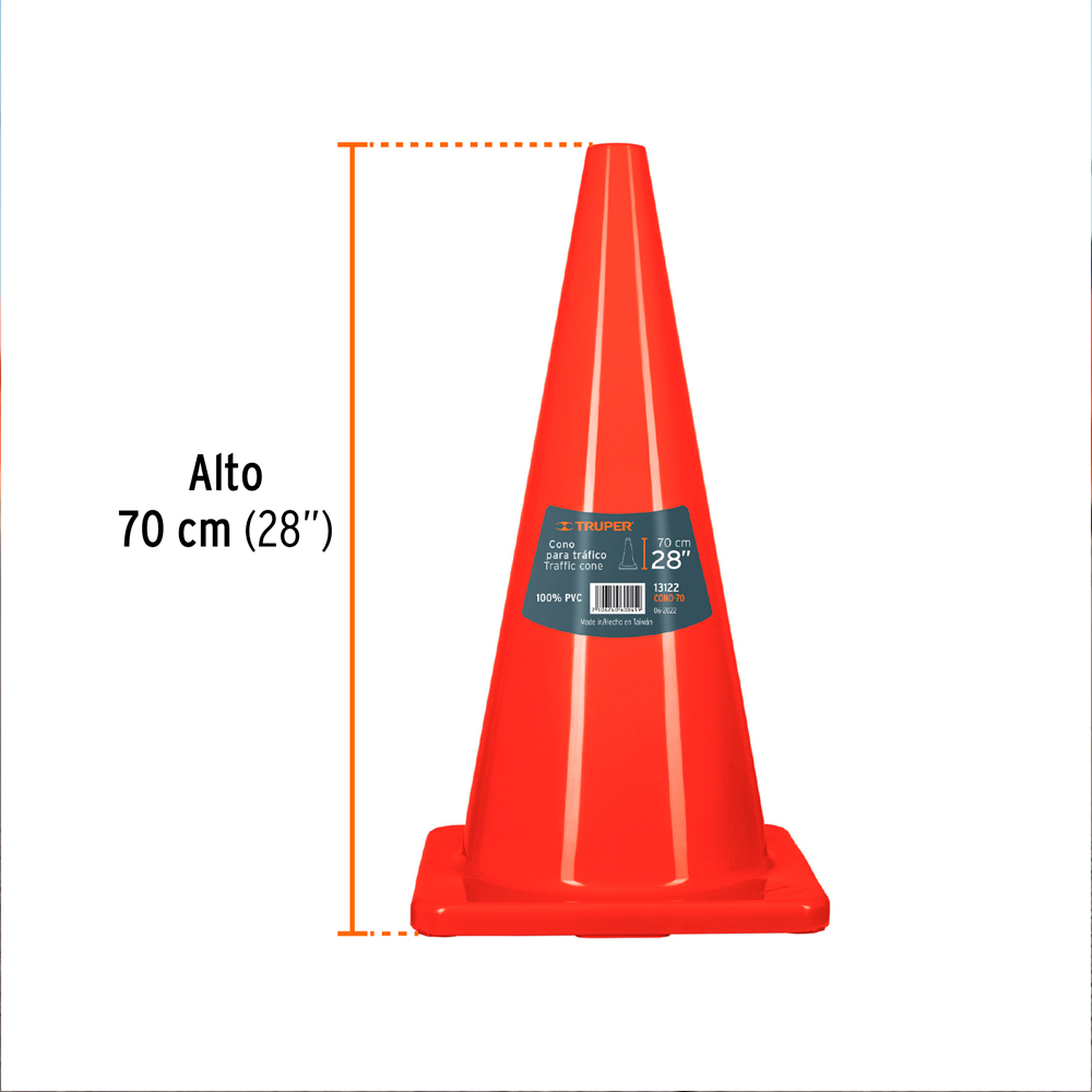 CONO SEGURIDAD 70CM TRUPER CONO-70 - 2