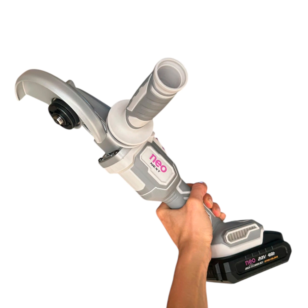 AMOLADORA 20V NEO + BAT 4AH + CARGA. + MALETA A1215/20K2-4 - 5