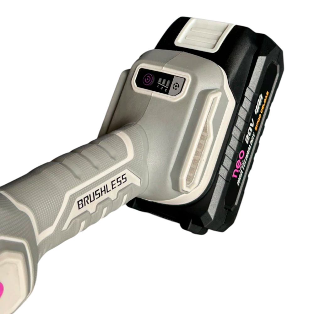 AMOLADORA 20V NEO + BAT 4AH + CARGA. + MALETA A1215/20K2-4 - 6