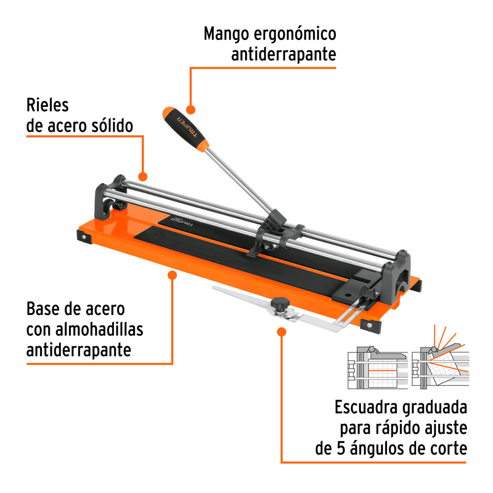 CORTAPISOS DE MAYÓLICA DE 16' 41 CM TRUPER - 2