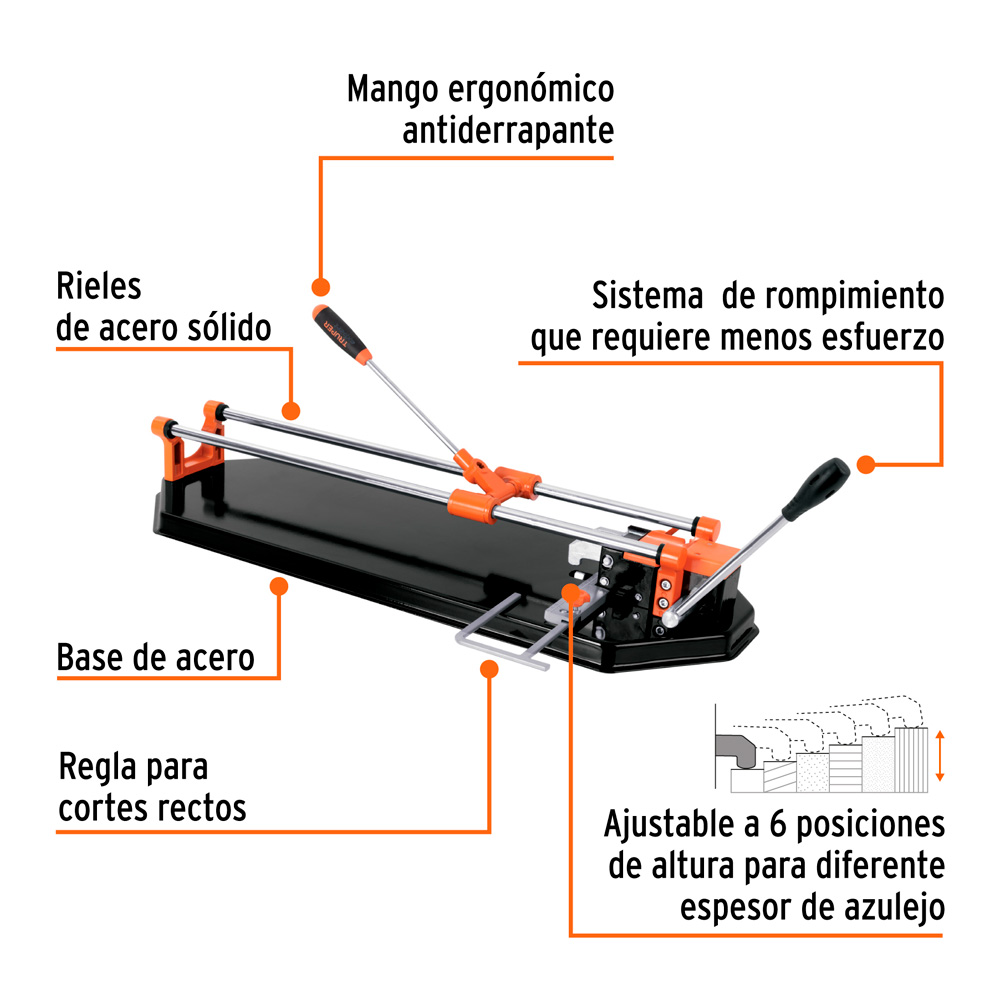 CORTAPISOS DE MAYÓLICA 23' 58 CM ROMP.MULTIPUNTO EN CAJA EXPERT - 2