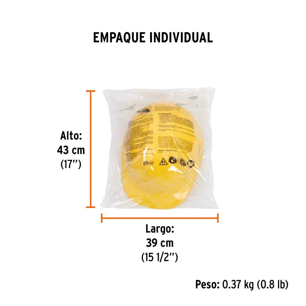 CASCO SEGURIDAD AMARILLO TRUPER CAS-A - 3