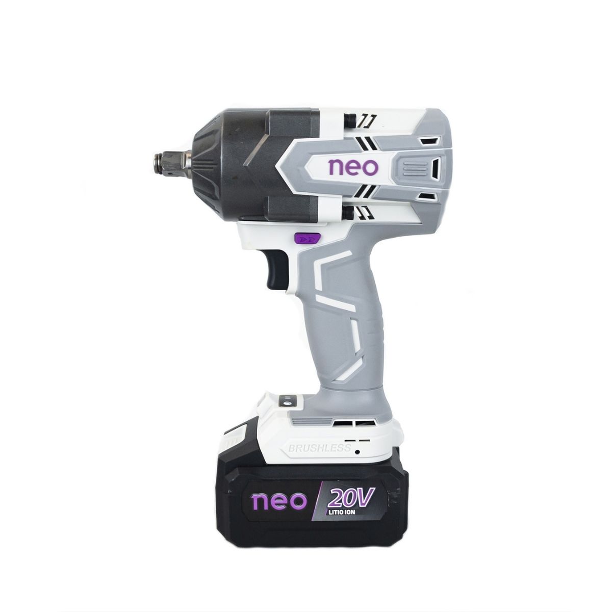LLAVE DE IMPACTO 20V 1/2 750NM + BAT 4AH + CARGADOR NEO - 2
