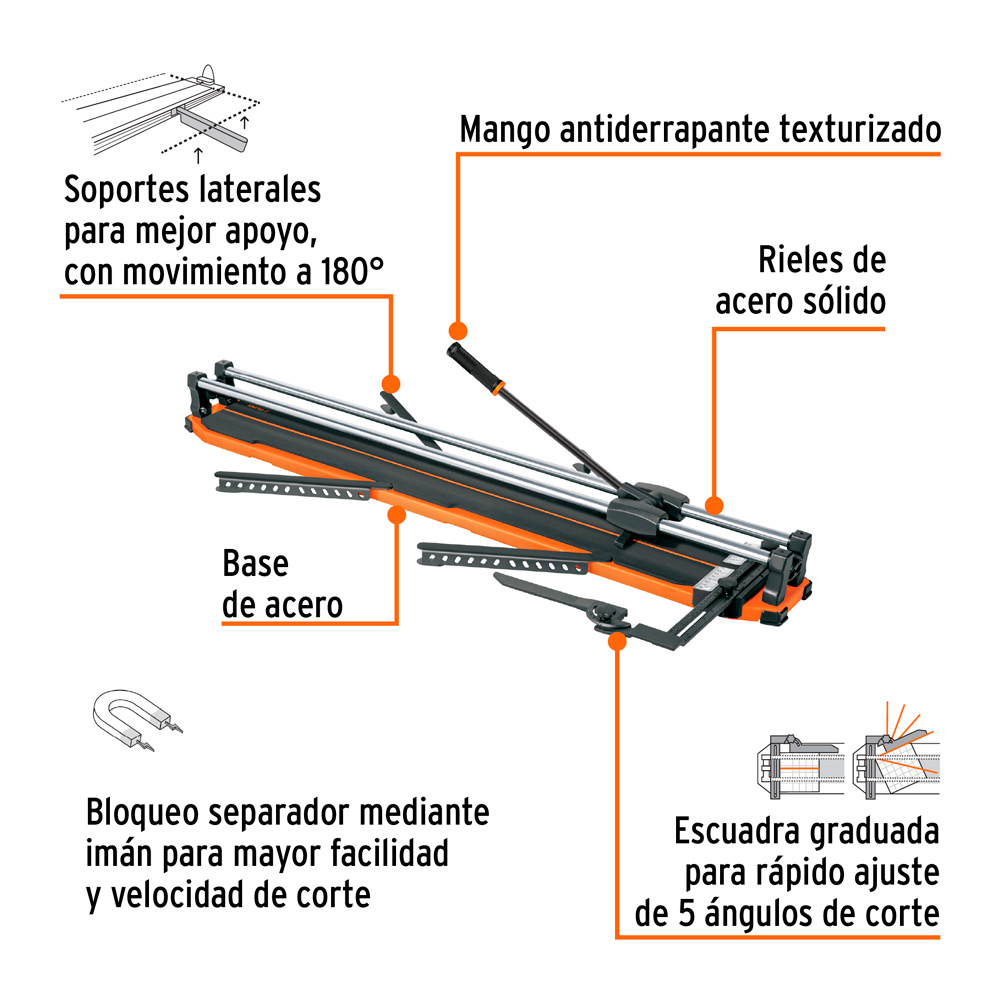 CORTAPISOS DE MAYÓLICA 40' 102 CM GRAN FORMATO C/MALETÍN EXPERT - 2