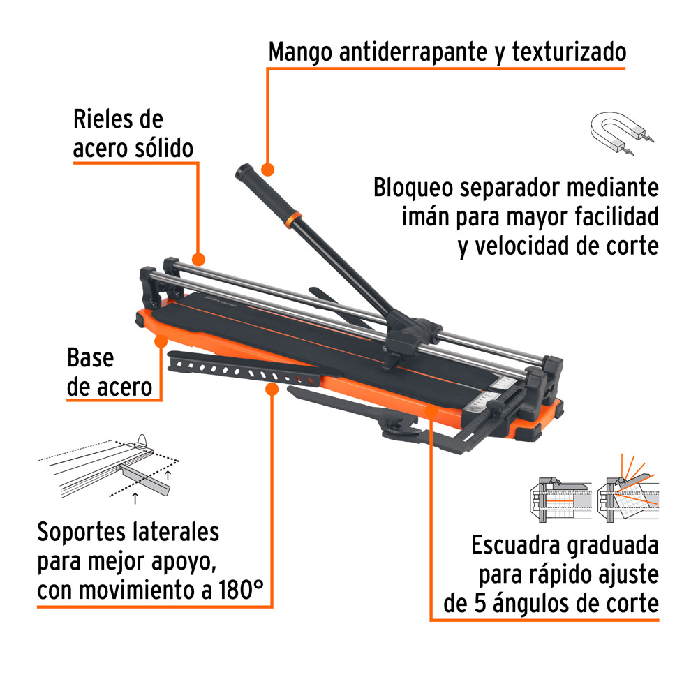 CORTAPISOS DE MAYÓLICA 24' 60 CM GRAN FORMATO C/MALETÍN EXPERT - 2