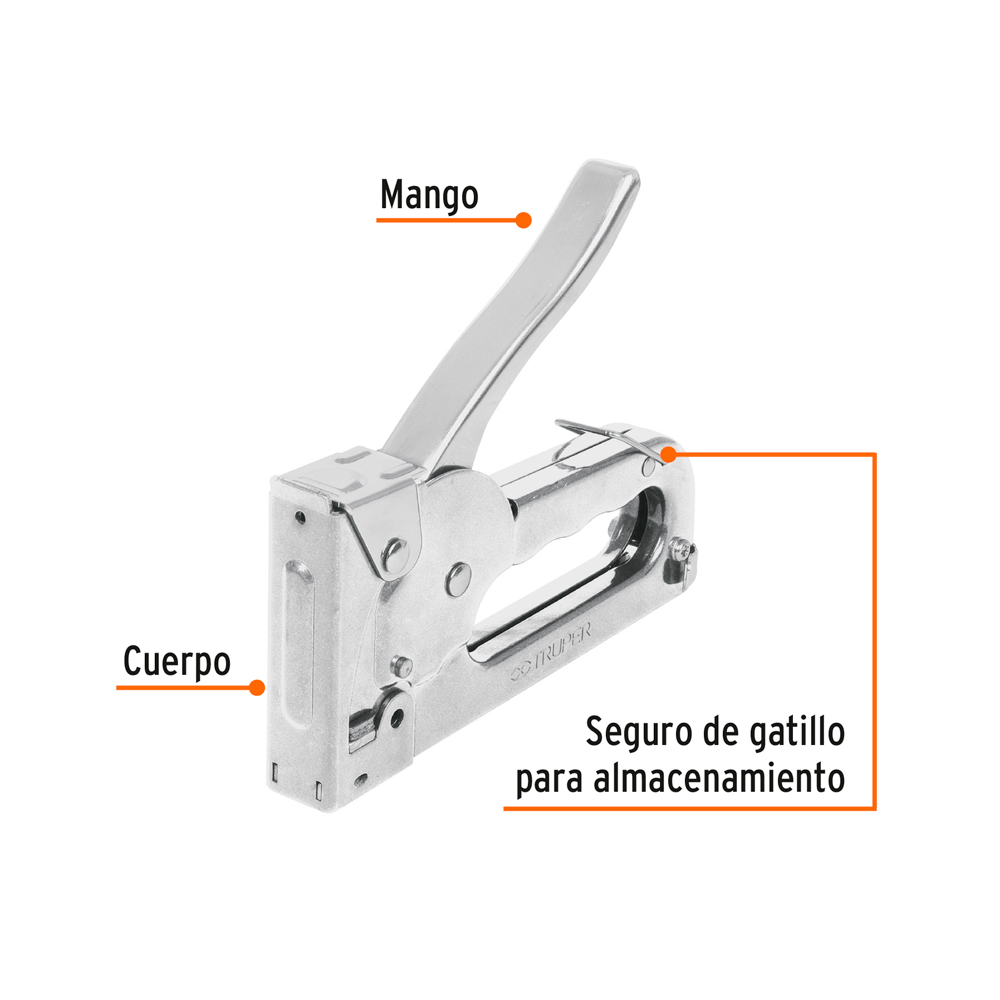 ENGRAPADORA TIPO PISTOLA PARA ¼' Y 5/16' CON 200 GRAPAS - 2