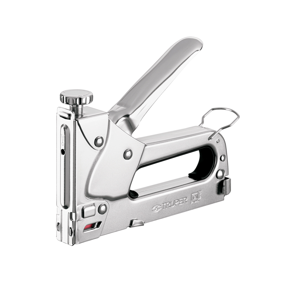 ENGRAPADORA TIPO PISTOLA PARA ¼'5/16' 3/8' CON 200 GRAPAS - 1