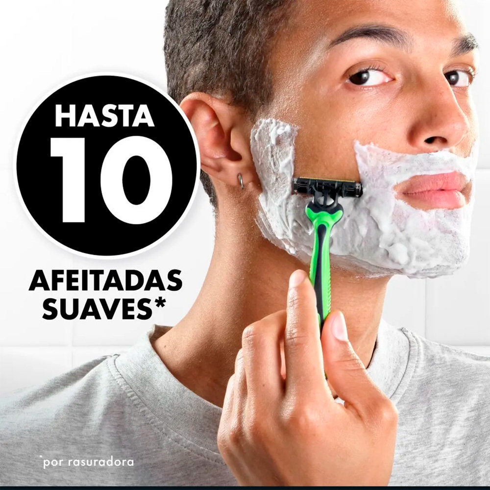 MAQUINA DE AFEITAR GILLETTE PRESTOBARBA3 SPORT 2 UNIDADES - 4