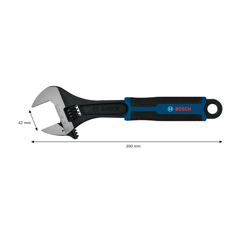 LLAVE AJUSTABLE 300 MM / 12' (0-42) BOSCH - 3