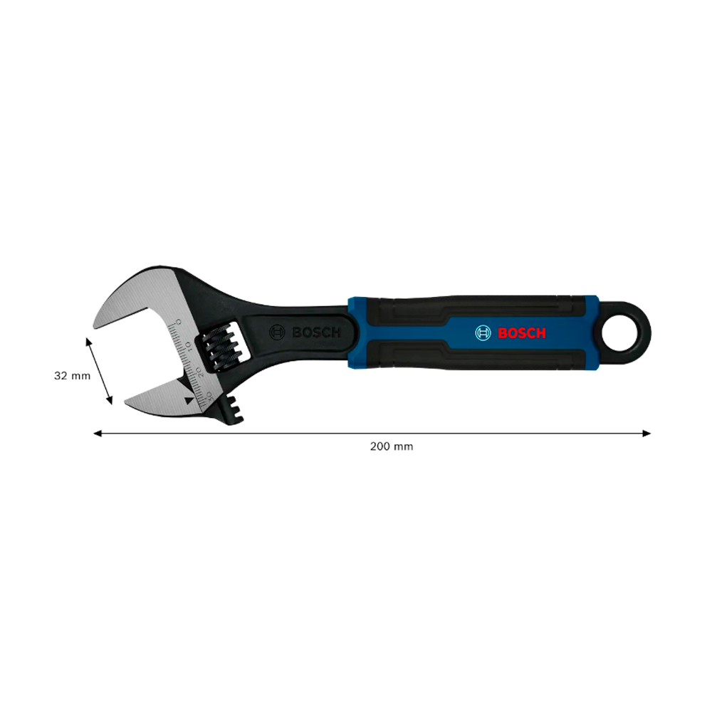 LLAVE AJUSTABLE 200 MM / 8' (0-32) BOSCH - 3