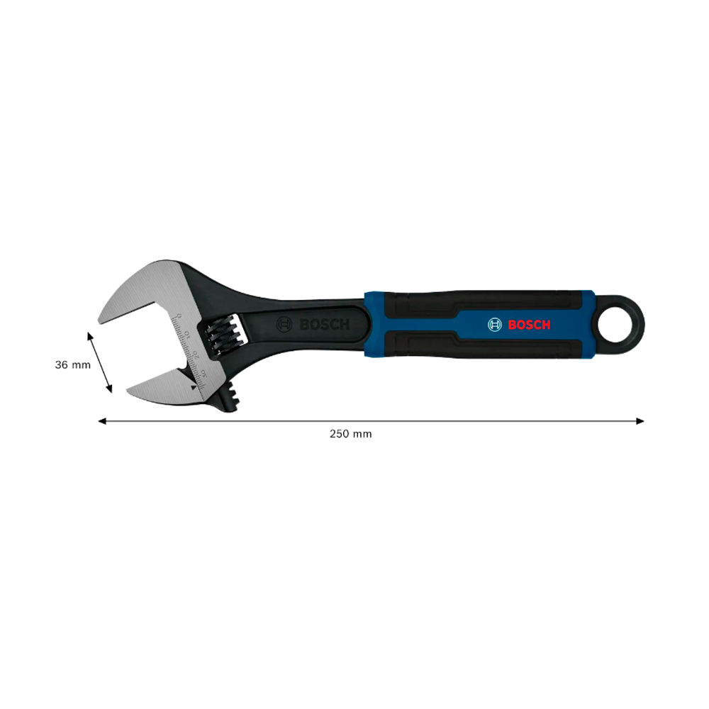 LLAVE AJUSTABLE 250 MM / 10' (0-36) BOSCH - 3