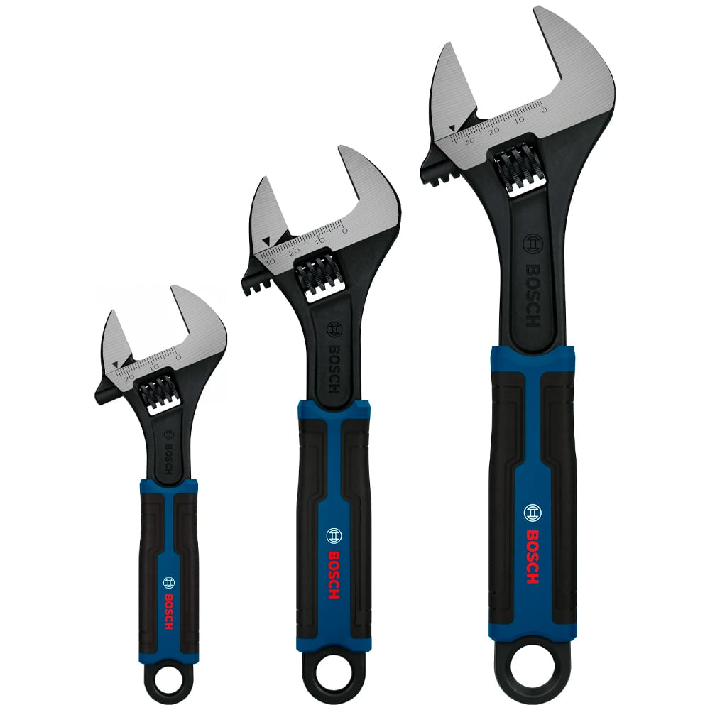 JUEGO LLAVE AJUSTABLE BOSCH 150/200/250 MM X3 PZ - 1