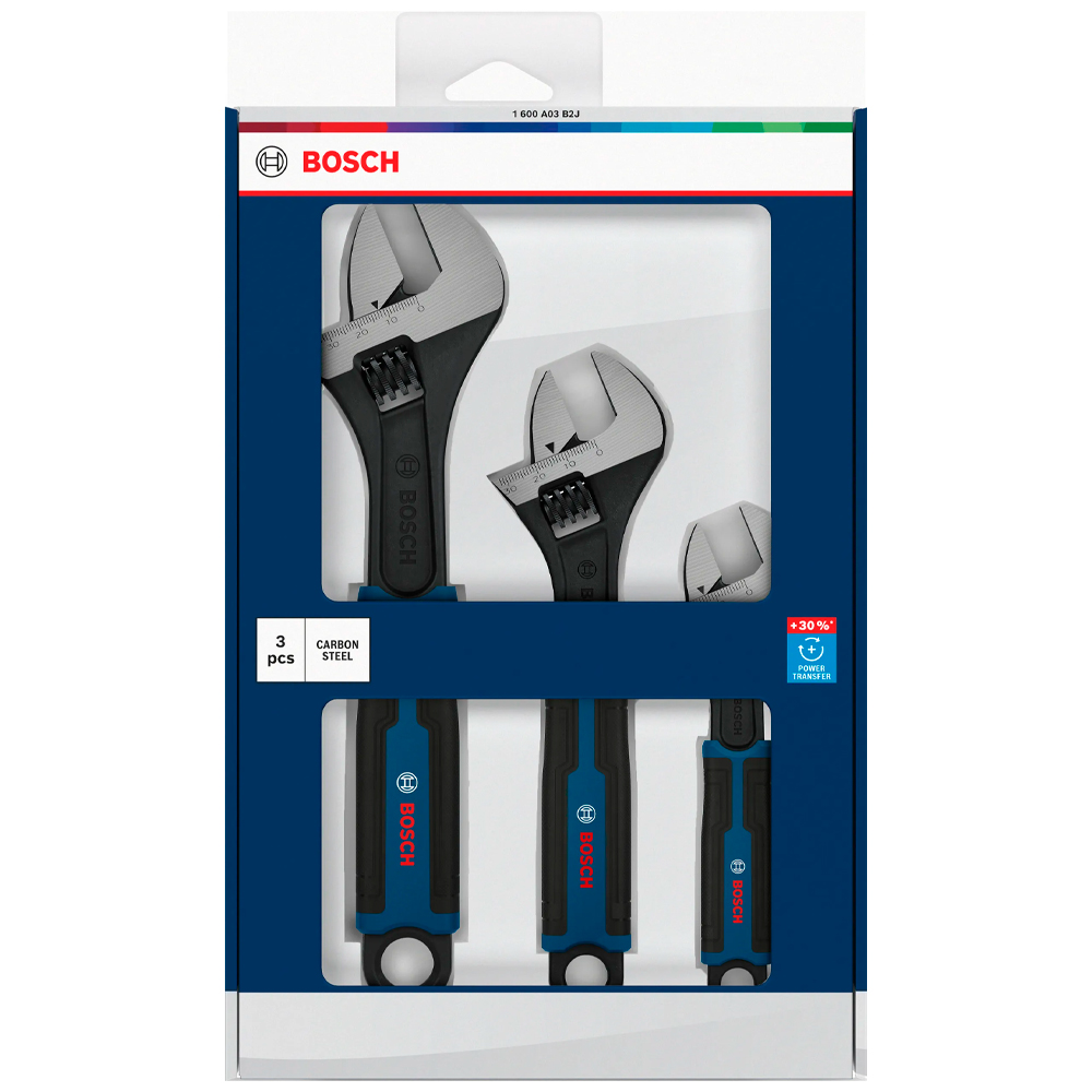 JUEGO LLAVE AJUSTABLE BOSCH 150/200/250 MM X3 PZ - 3