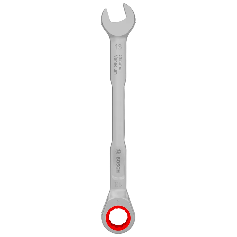 LLAVE COMBINADA C/ RATCHET BOSCH 13 MM X 179 MM 1600A03AG9 - 1