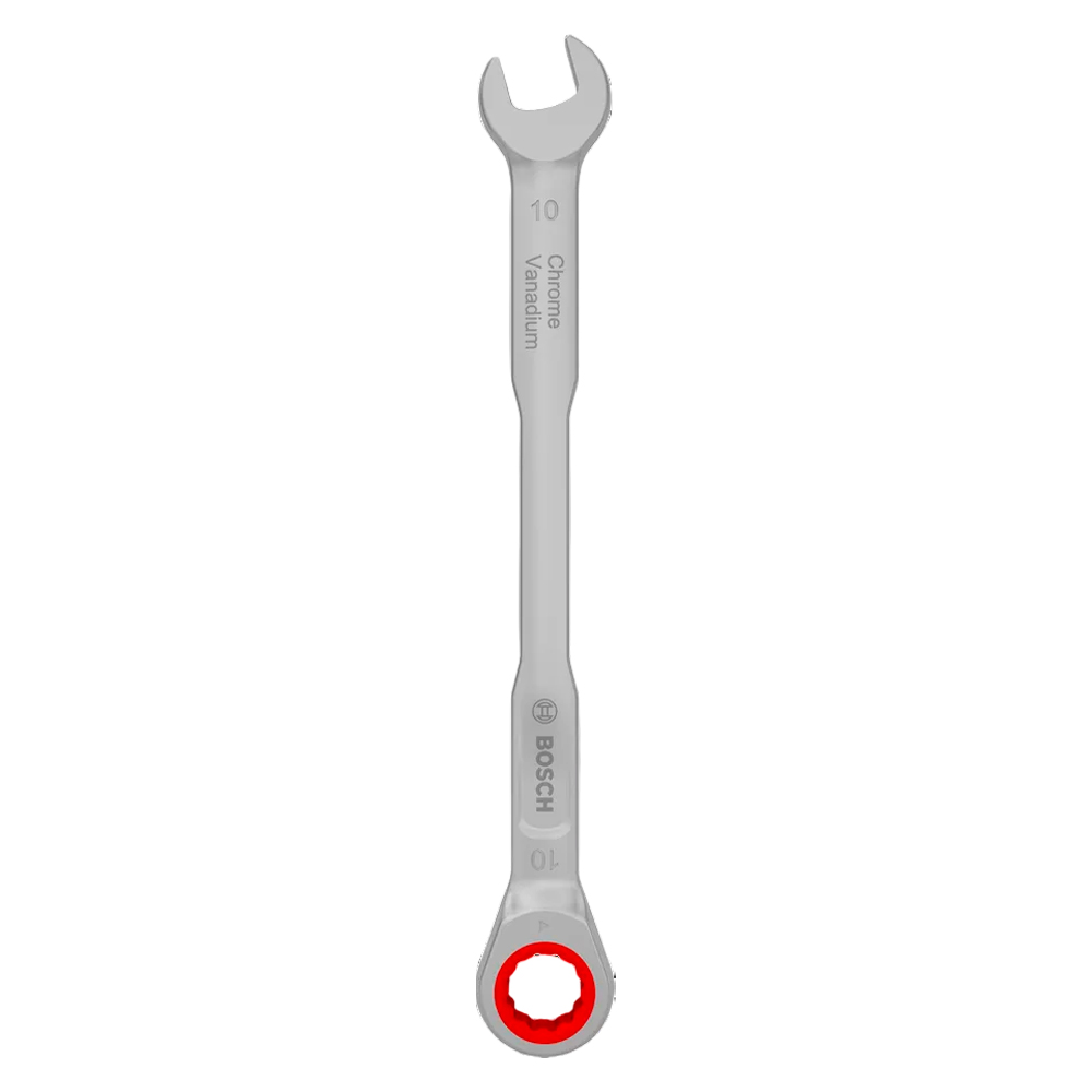 LLAVE COMBINADA C/ RATCHET BOSCH 10 MM X 153 MM 1600A03AG7 - 1