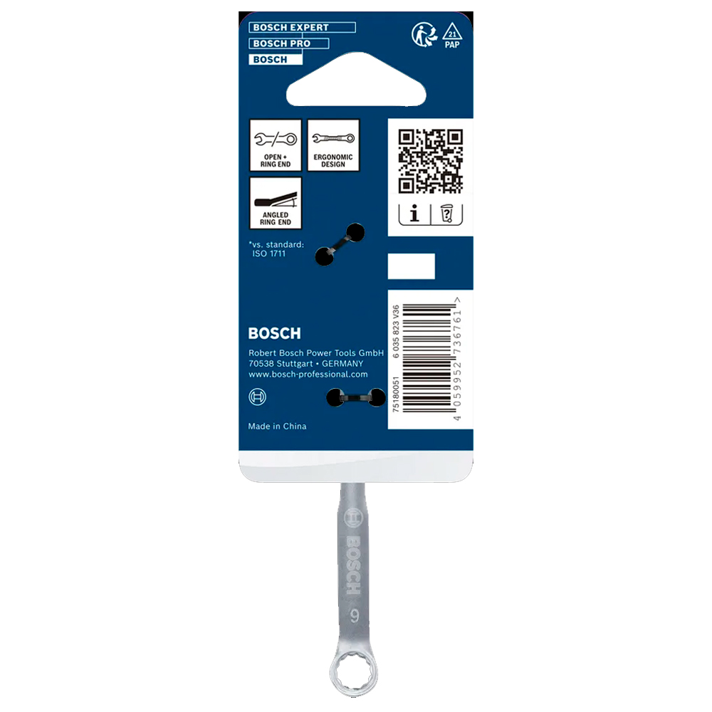 LLAVE COMBINADA BOSCH 6 MM X 102 MM 1600A03AH6 - 3