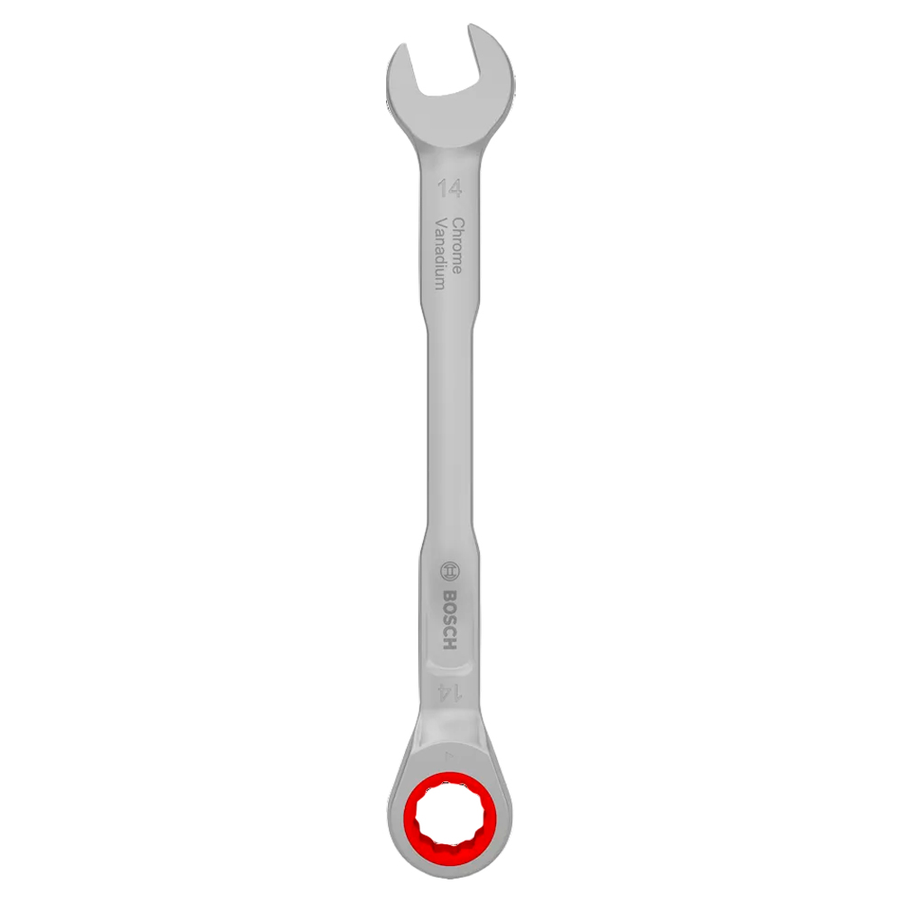 LLAVE COMBINADA C/ RATCHET BOSCH 14 MM X 191 MM 1600A03AH0 - 1