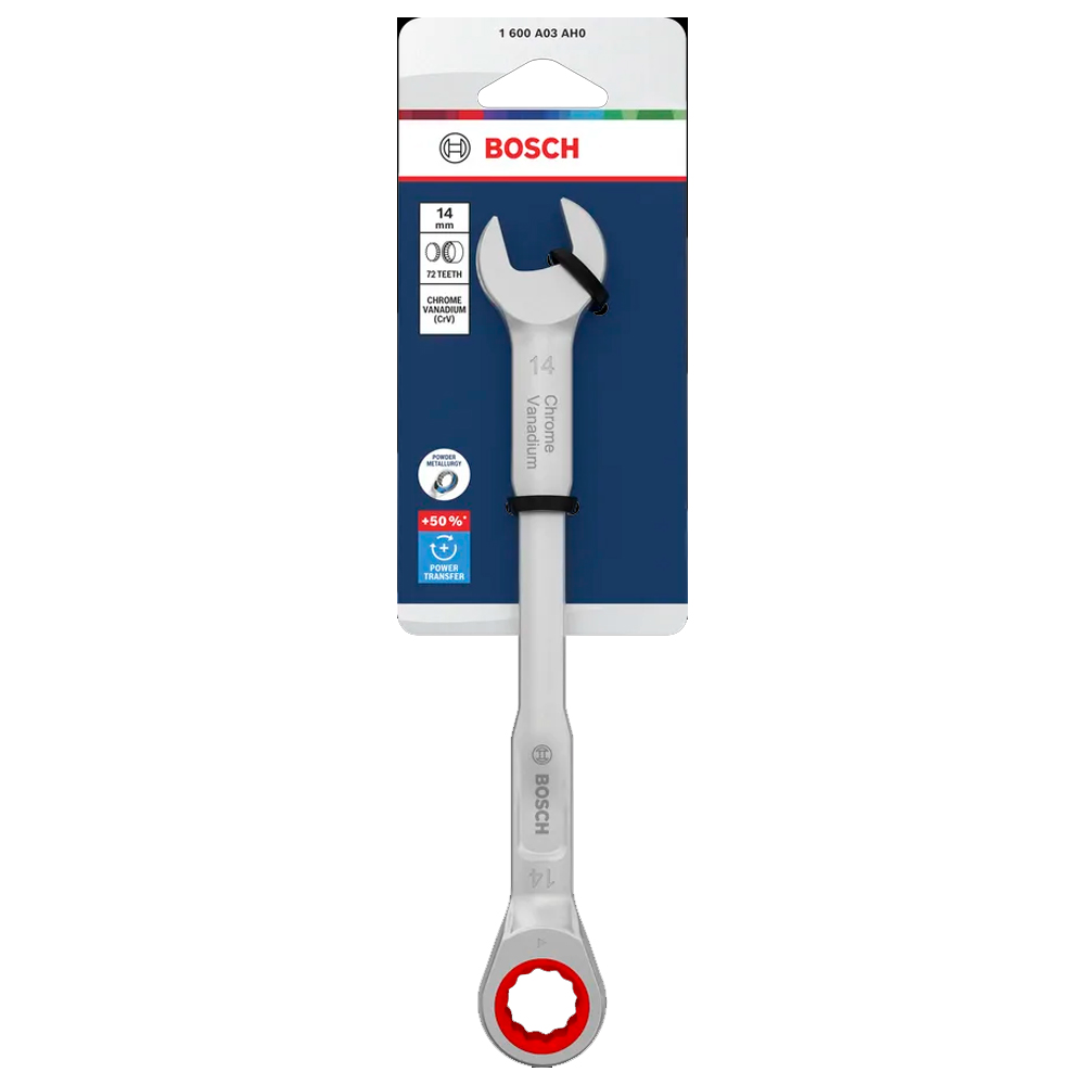 LLAVE COMBINADA C/ RATCHET BOSCH 14 MM X 191 MM 1600A03AH0 - 2