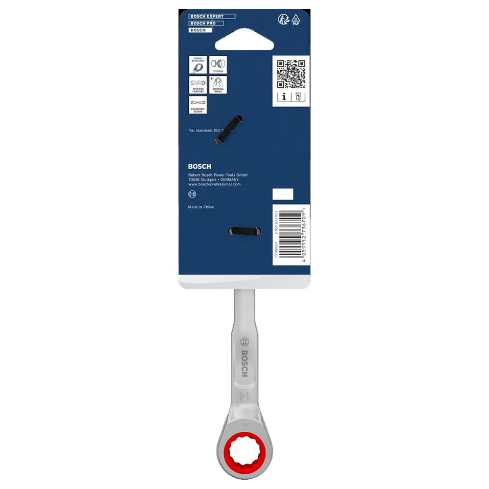 LLAVE COMBINADA C/ RATCHET BOSCH 14 MM X 191 MM 1600A03AH0 - 3