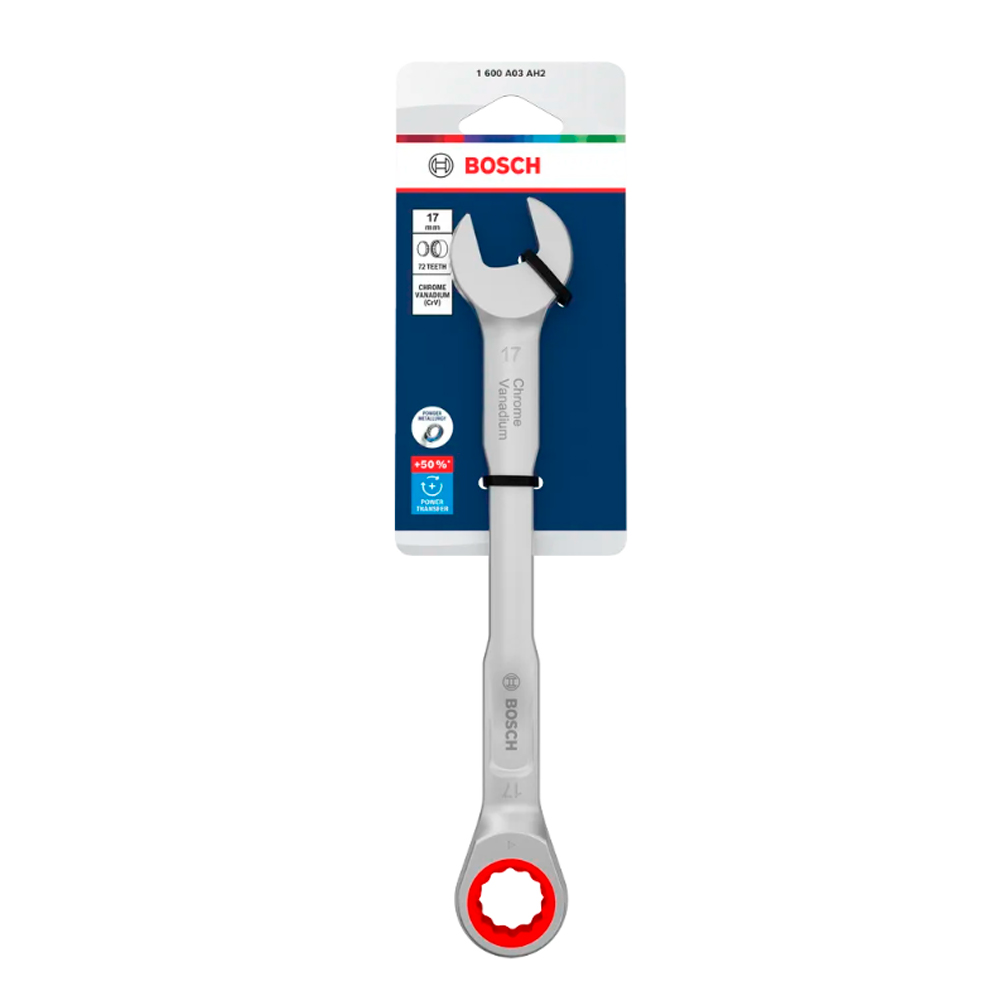 LLAVE COMBINADA C/ RATCHET 17 MM X 223 MM BOSCH - 2