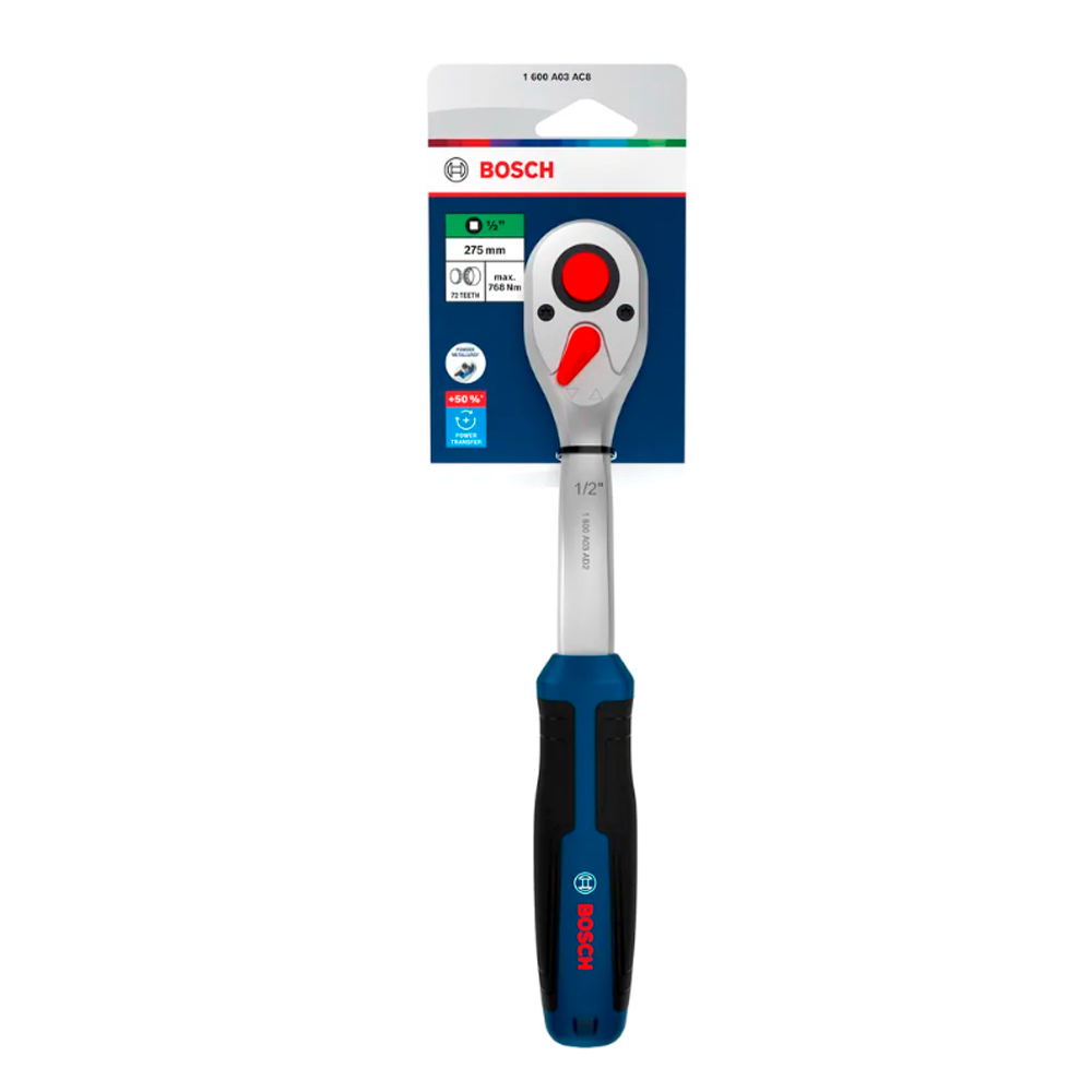 LLAVE RATCHET 1/2' 265 X 41 MM (72D) BOSCH - 2