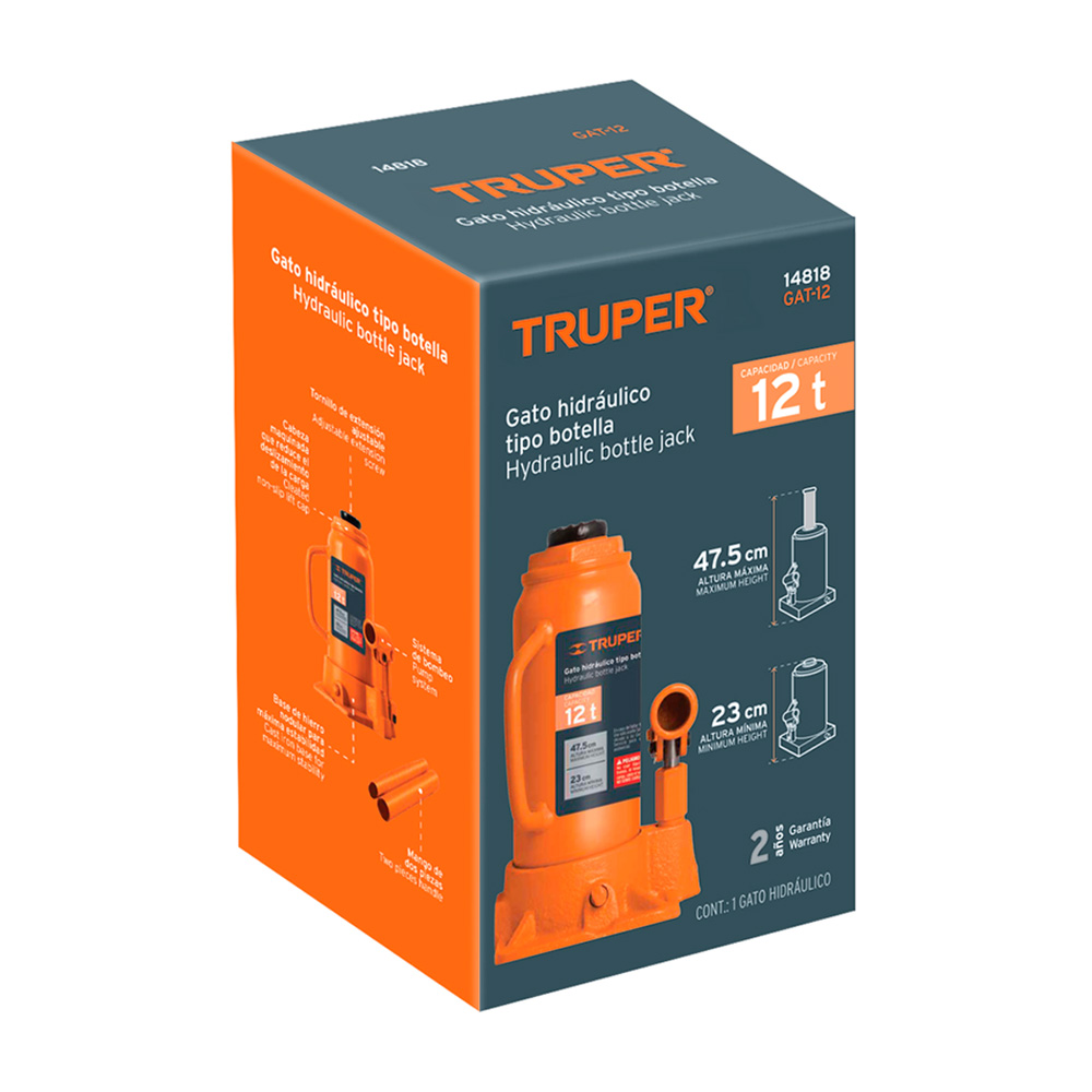 GATA DE BOTELLA DE 12 TON TRUPER GAT-12 - 4