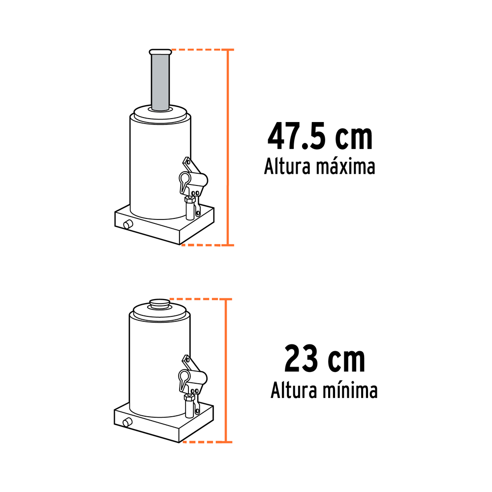 GATA DE BOTELLA DE 16 TON TRUPER GAT-16 - 3