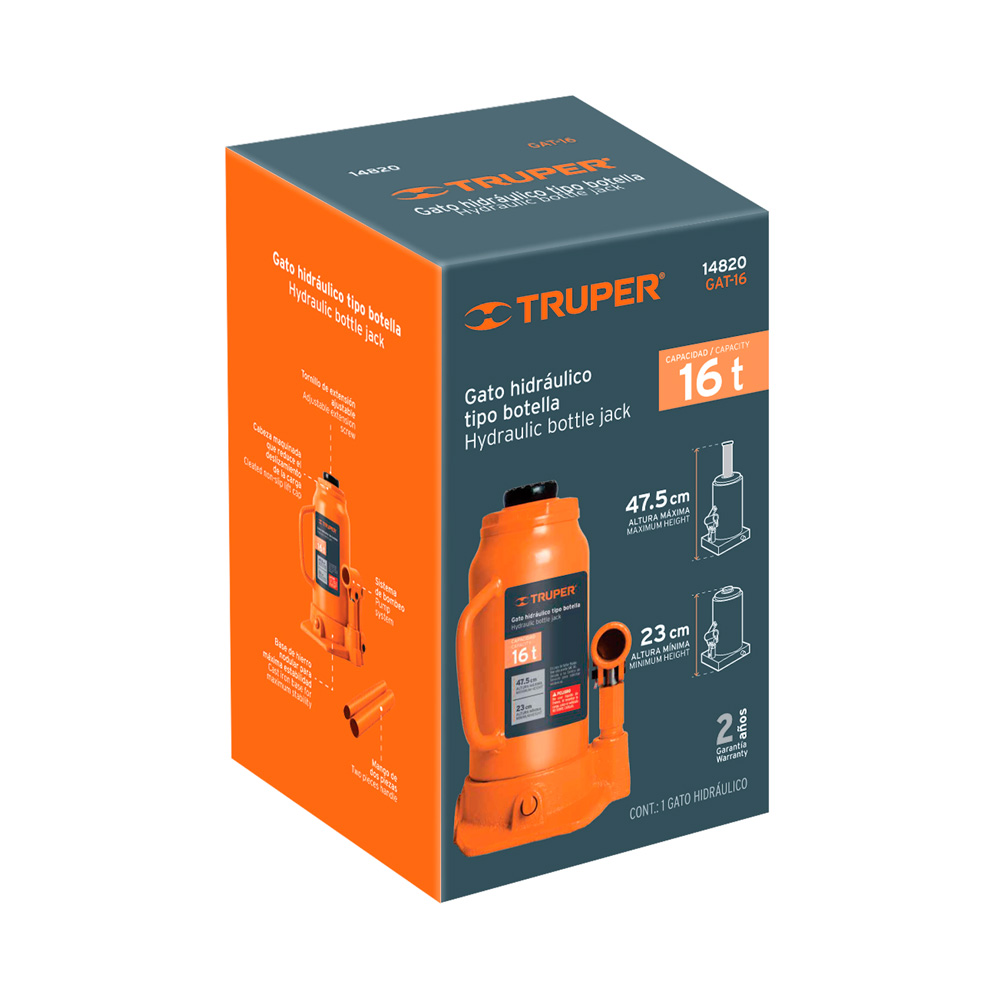 GATA DE BOTELLA DE 16 TON TRUPER GAT-16 - 4