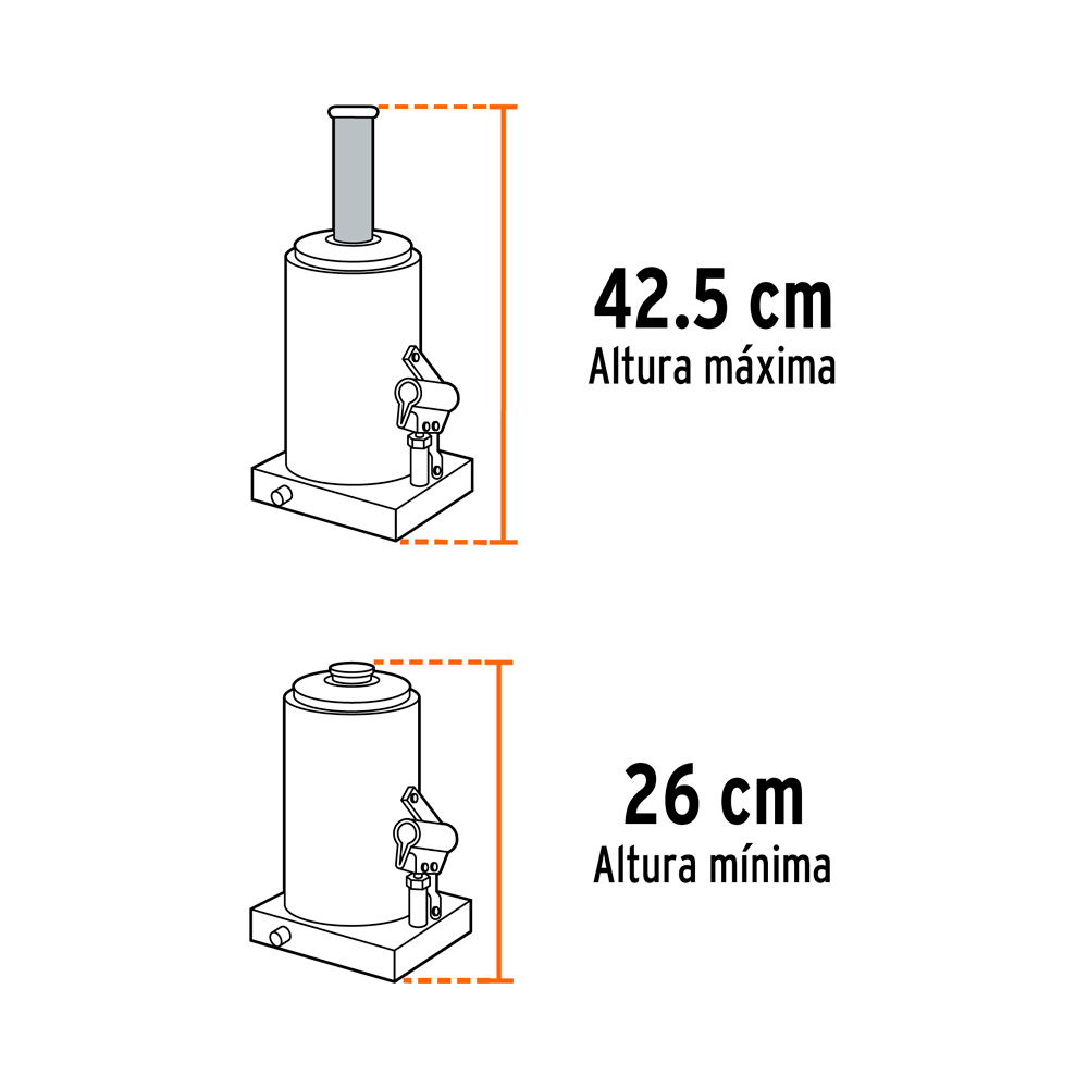 GATA DE BOTELLA DE 32 TON TRUPER GAT-32 - 3