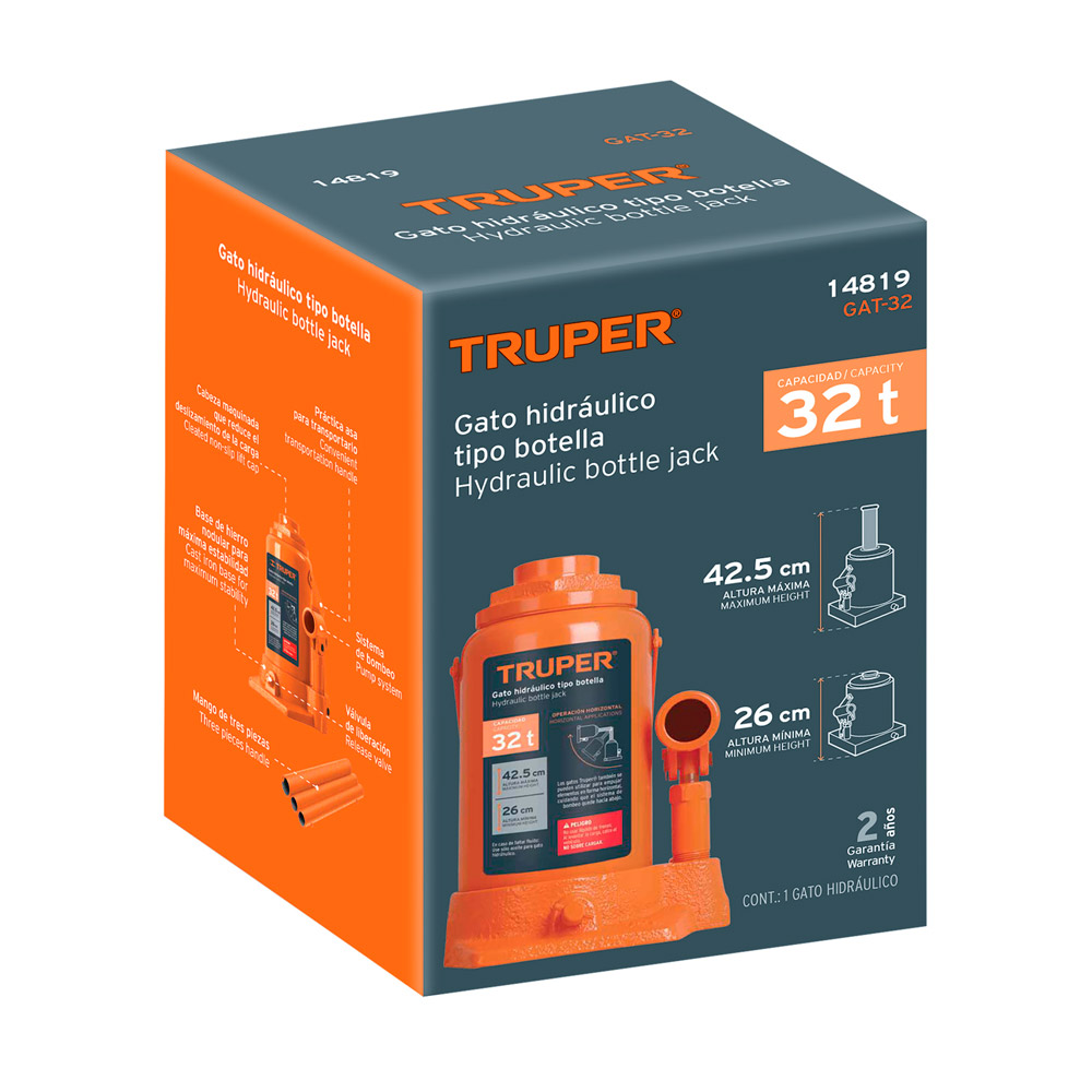 GATA DE BOTELLA DE 32 TON TRUPER GAT-32 - 5