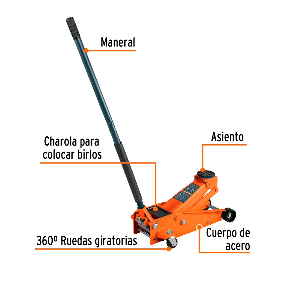 GATA TIPO LAGARTO PROFESIONAL 3 T DE ELEVACIÓN RÁPIDA TRUPER GAPRO-300 - 2