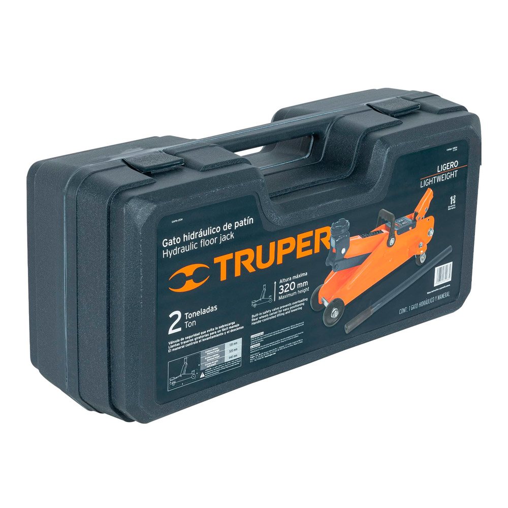 GATA TIPO LAGARTO 2 TON DE 30 MOVIMIENTOS CON MALETÍN TRUPER GAPA-2EM - 5