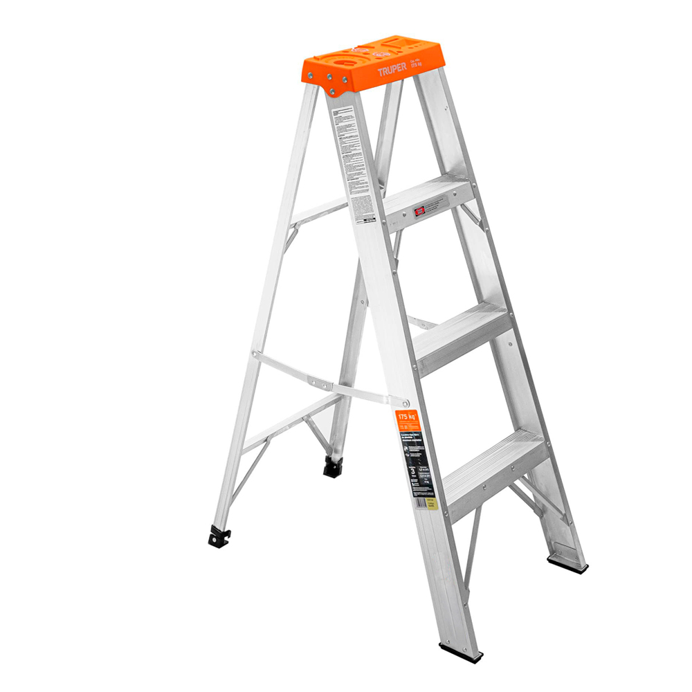 ESCALERA DE TIJERA TIPO II 3 PELDAÑOS TRUPER - 1