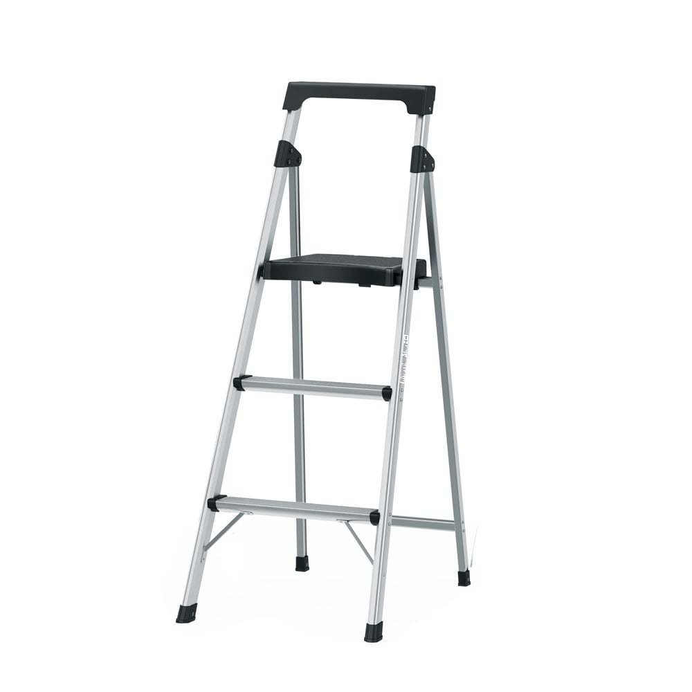 ESCALERA TUBULAR PLEGABLE 3 PELDAÑOS ALUMINIO TRUPER - 1