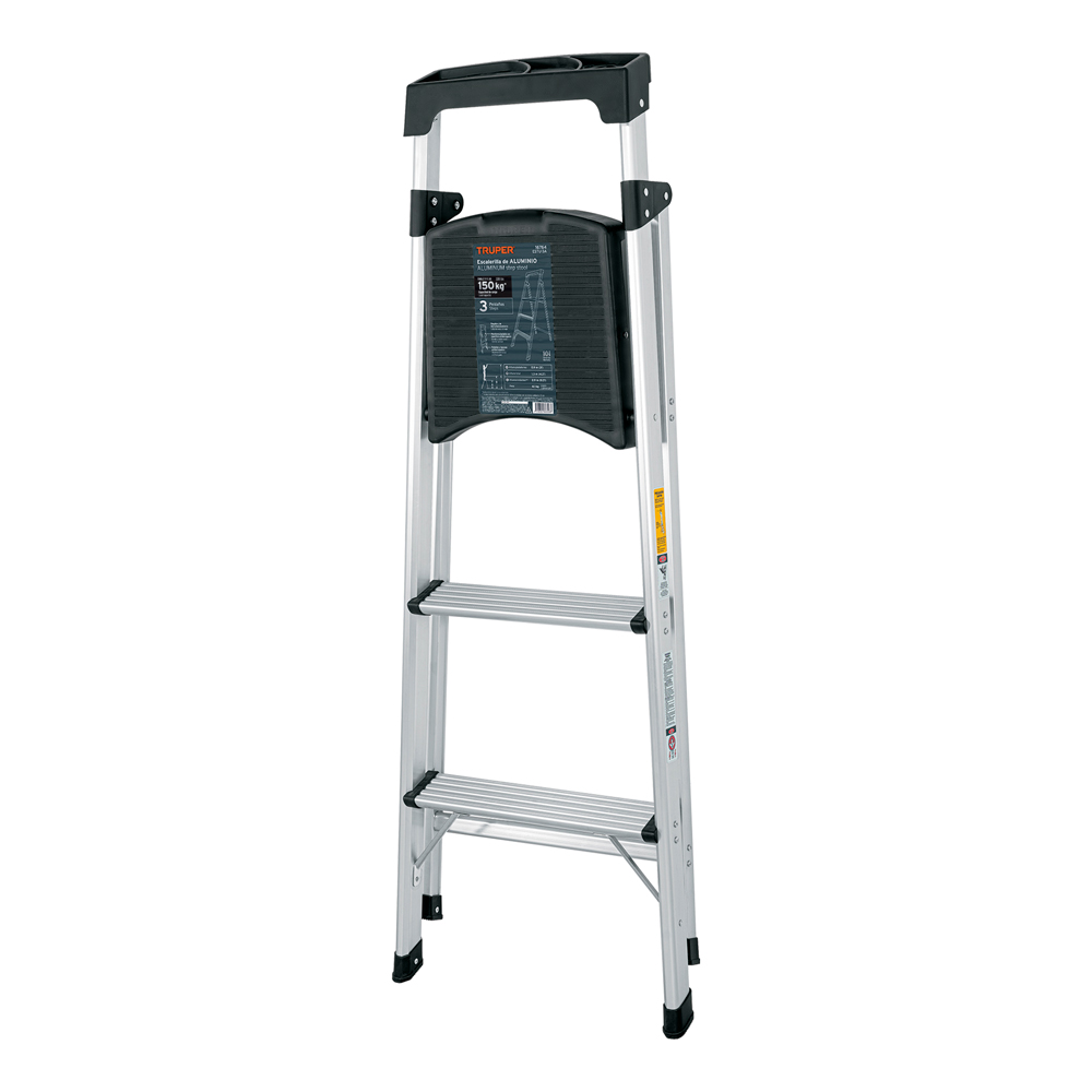 ESCALERA TUBULAR PLEGABLE 3 PELDAÑOS ALUMINIO TRUPER - 5