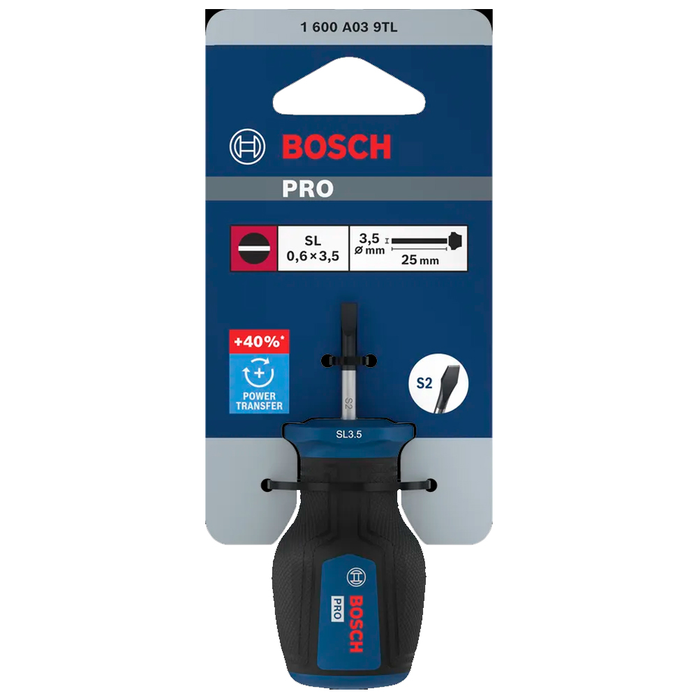 DESTORNILLADOR PRO CORTO BOSCH SL 0.6X3.5X25MM 1600A039TL - 2