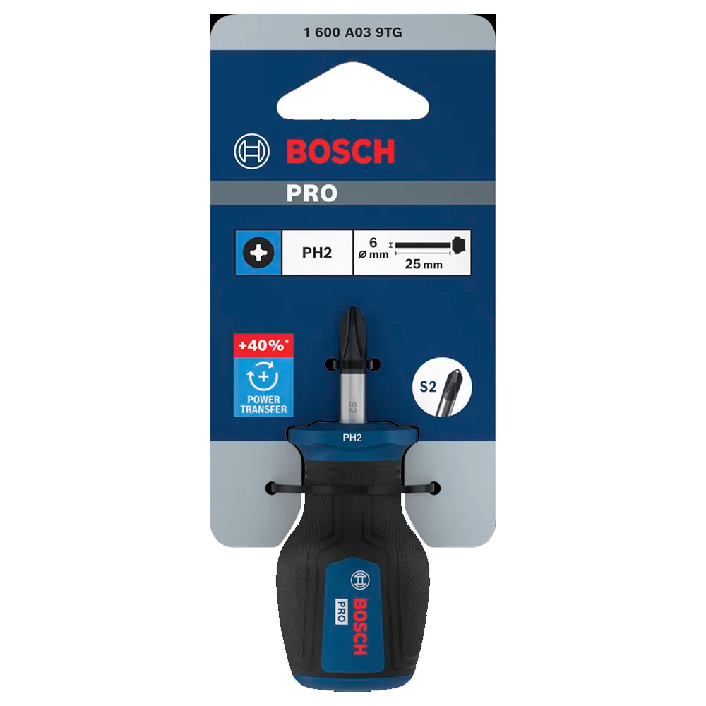 DESTORNILLADOR PRO CORTO BOSCH PH2 X 25 MM 1600A039TG - 2