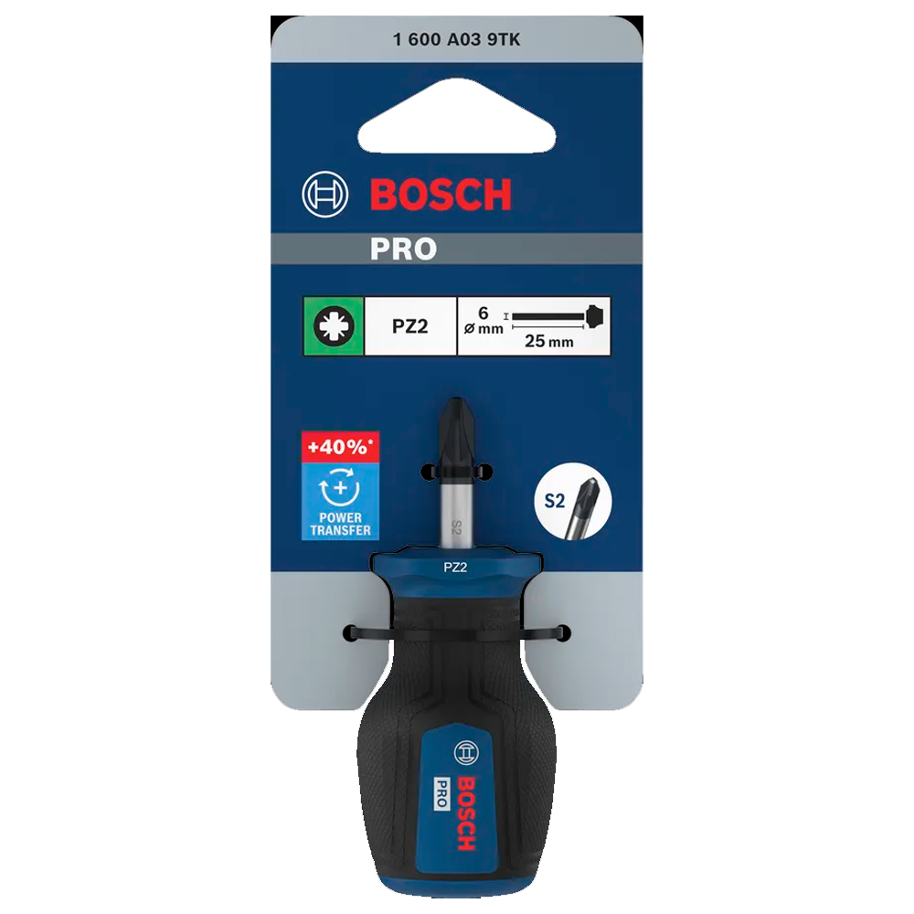 DESTORNILLADOR PRO CORTO BOSCH PZ2 X 25 MM 1600A039TK - 2