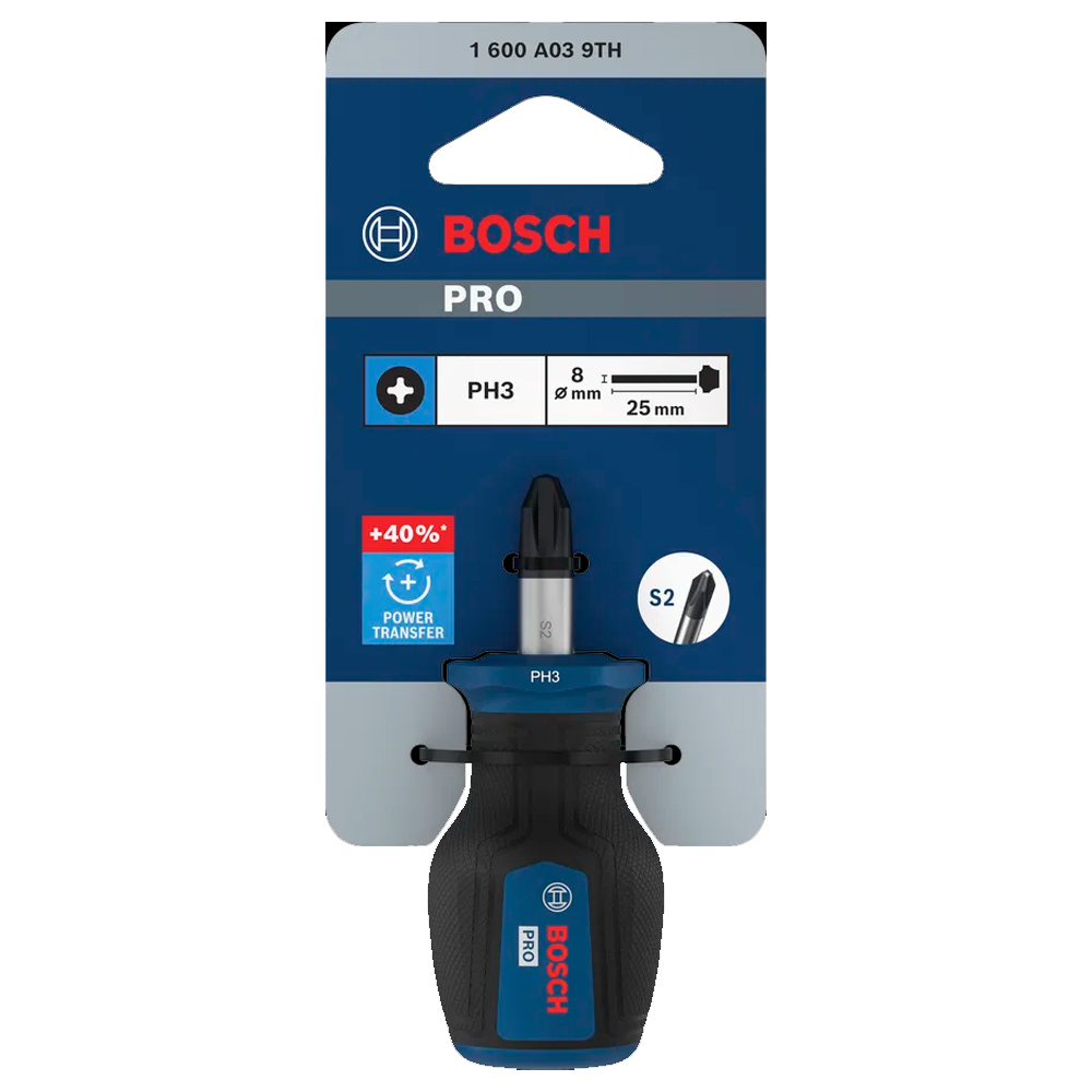 DESTORNILLADOR PRO CORTO BOSCH PH3 X 25 MM 1600A039TH - 2