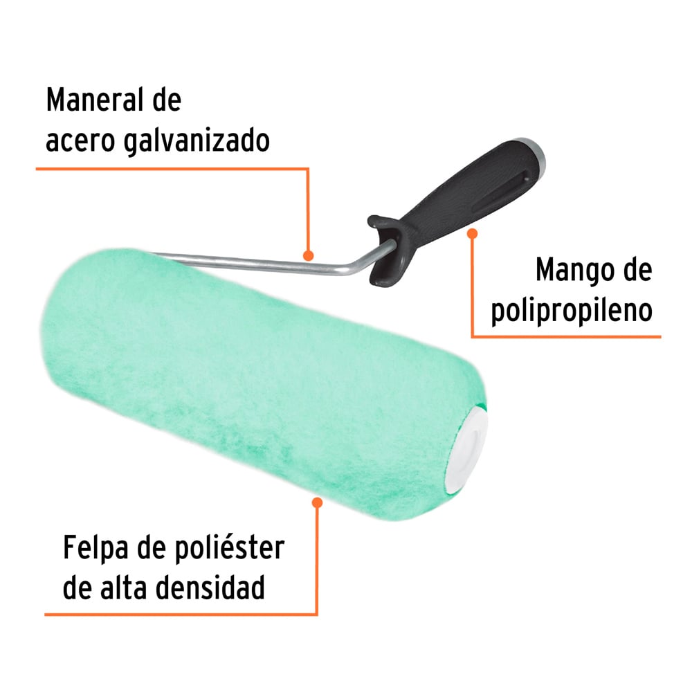 RODILLO PARA PINTAR 7' X 5/8' SUPERFICIES LISAS TRUPER - 2