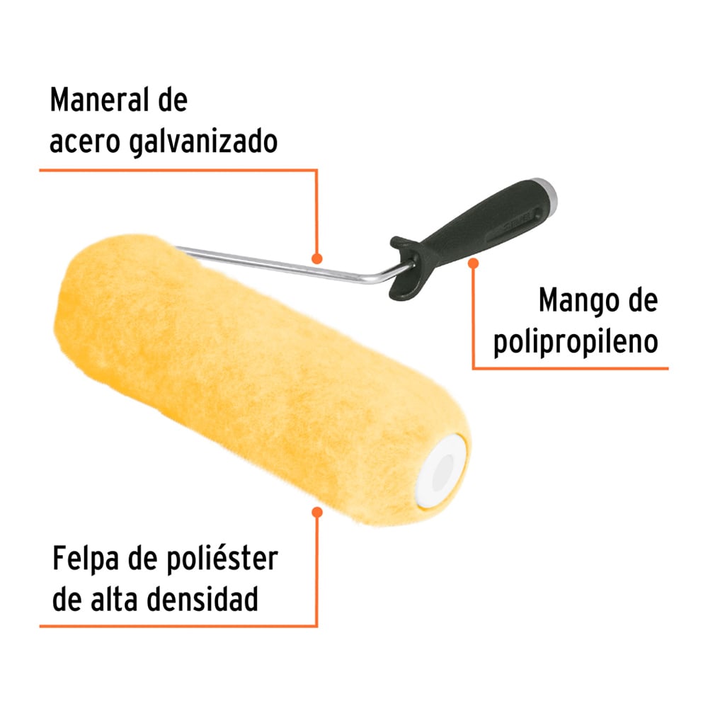 RODILLO PARA PINTAR 9' X 3/4' SUPERFICIES RUGOSAS TRUPER - 2