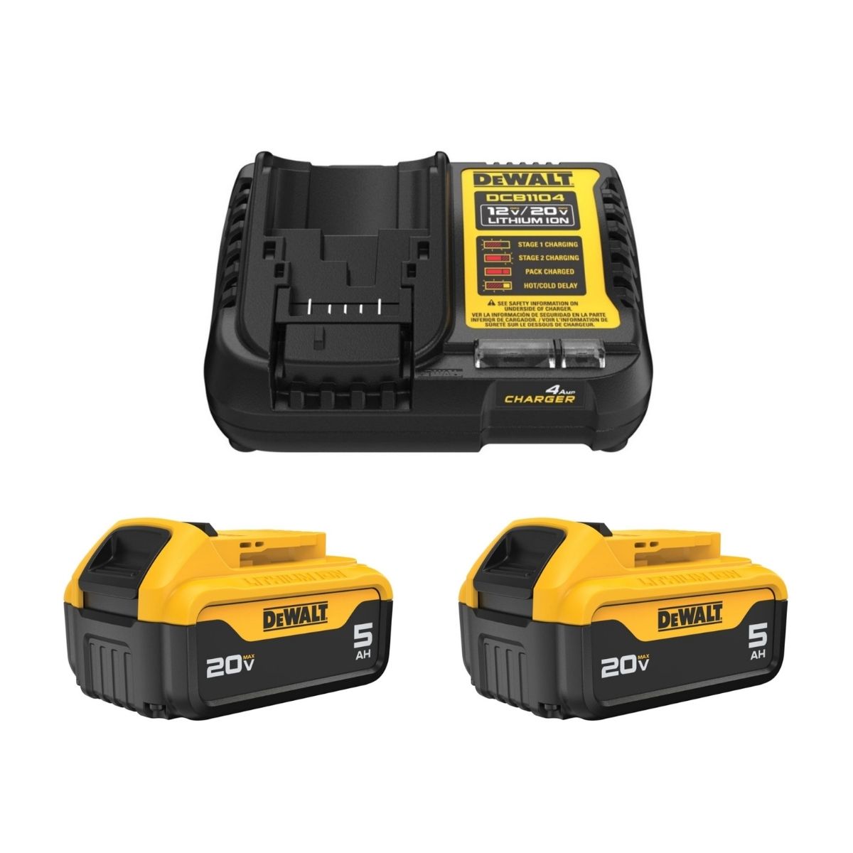 AMOLADORA BL 4 1/2' / 5' 20V + BATERÍAS DEWALT DCG408P2-B2 - 3