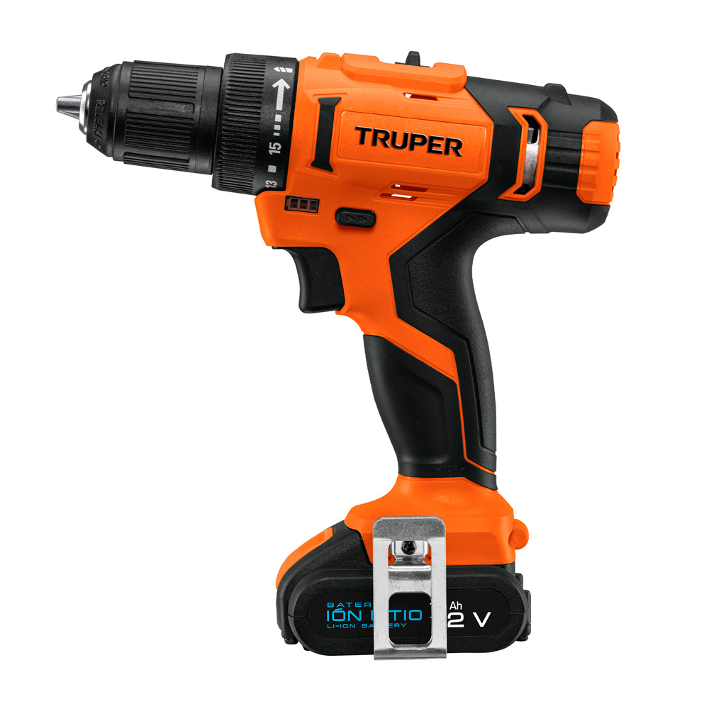 TALADRO 3/8' INALÁMBRICO 12 V BATERÍA ION LITIO 220 V TRUPER - 1