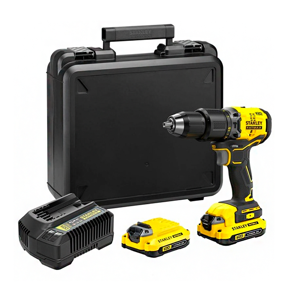 KIT TALADRO PERCUTOR 1/2' 20V BRUSHLESS SBD715C2K-B2 STANLEY - 1